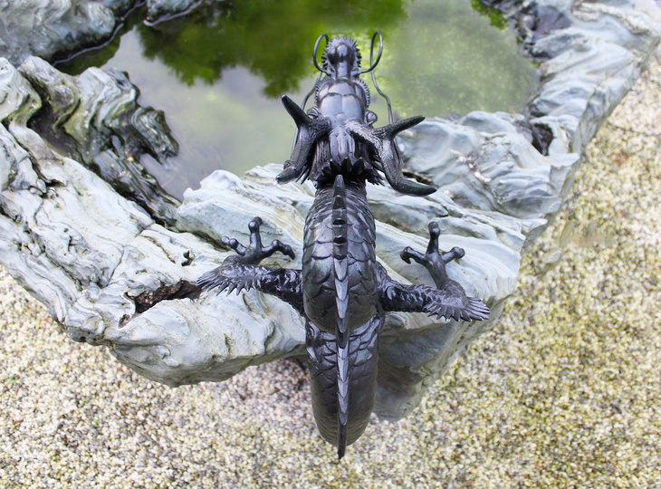 Shoryu Tosuiko, Japanse Waterspuit Bronzen Draak - YO07010240