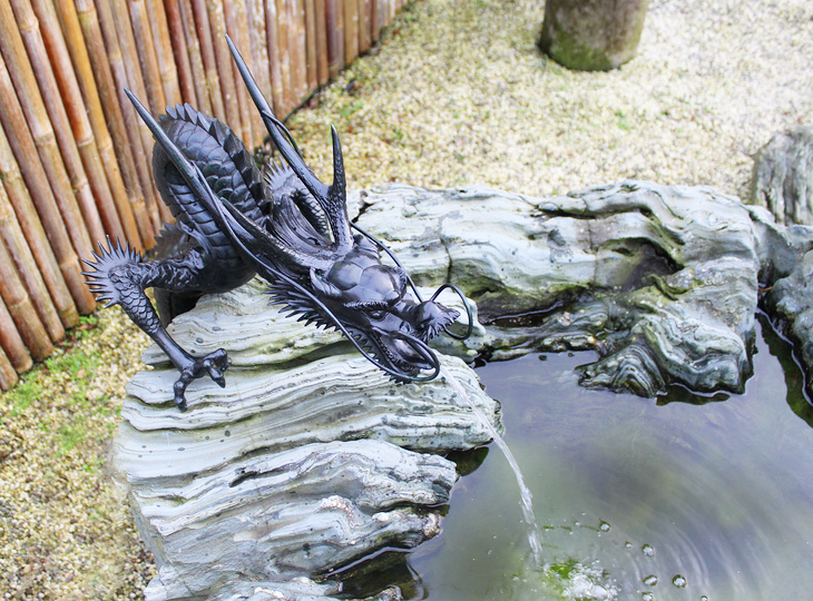 Shoryu Tosuiko, Japanse Waterspuit Bronzen Draak - YO07010240