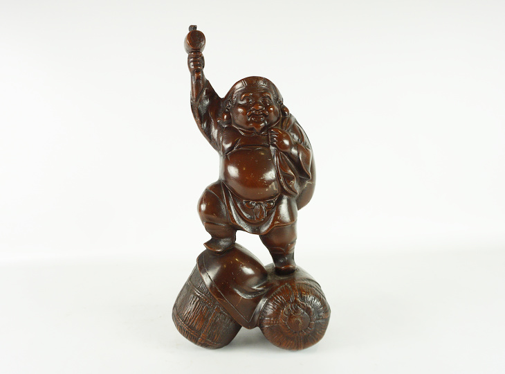 Daikokuten, Japanese Antique Bronze Statue - YO23010171