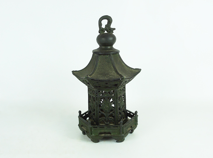 Engawa Tsuridoro, Japanese Antique Metal Lantern - YO23010200
