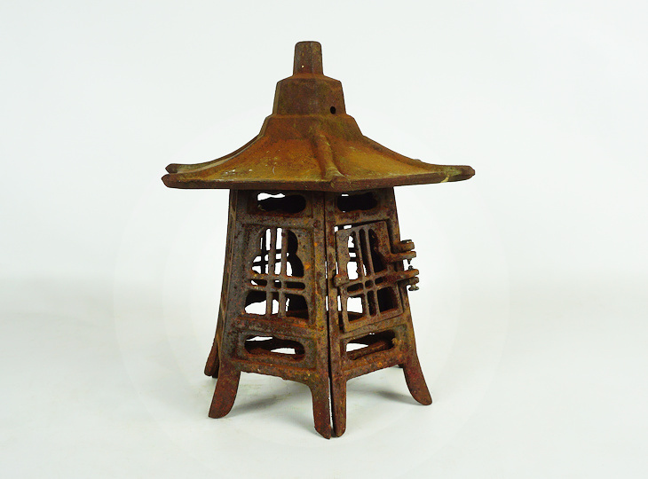 Gacchiri Tsuridoro, Japanese Antique Metal Lantern - YO23010183