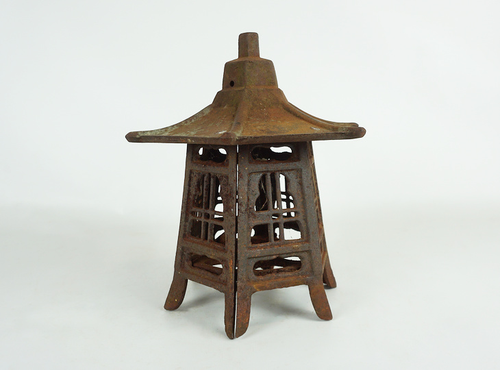 Gacchiri Tsuridoro, Japanese Antique Metal Lantern - YO23010183