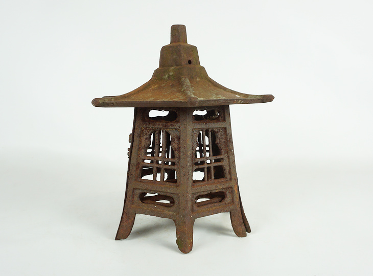 Gacchiri Tsuridoro, Japanese Antique Metal Lantern - YO23010183