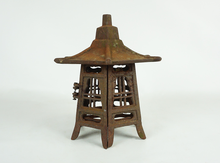 Gacchiri Tsuridoro, Japanese Antique Metal Lantern - YO23010183