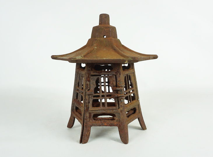 Gacchiri Tsuridoro, Japanese Antique Metal Lantern - YO23010183