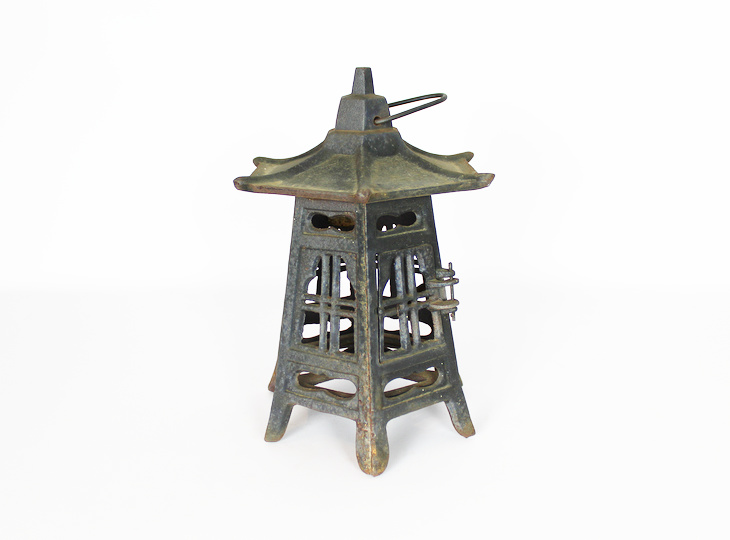 Gacchiri Tsuridoro, Japanese Antique Metal Lantern - YO23010231