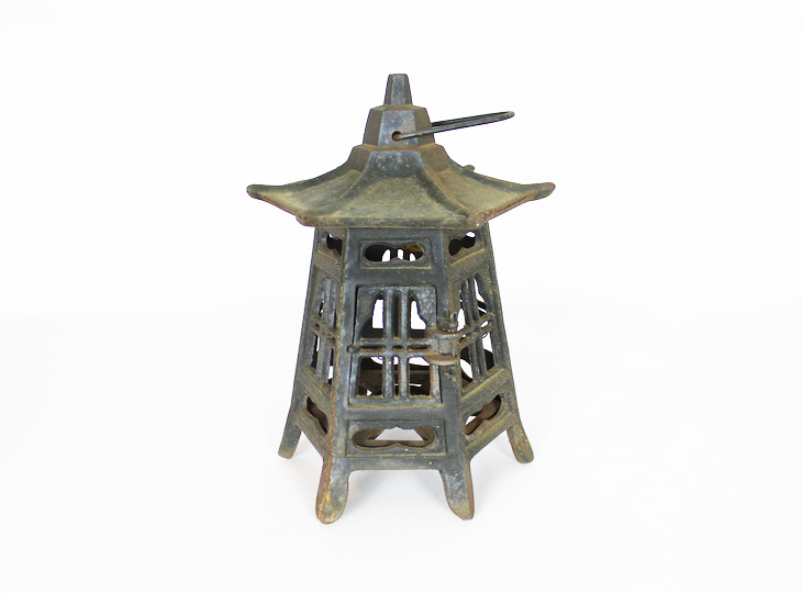 Gacchiri Tsuridoro, Japanese Antique Metal Lantern - YO23010231