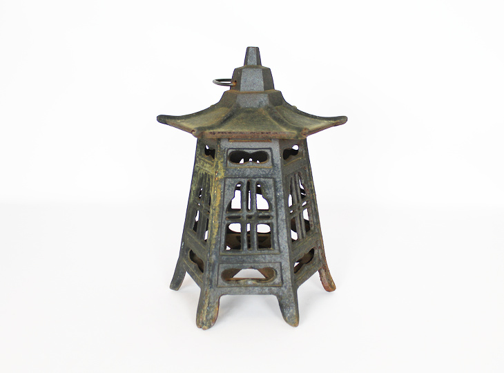 Gacchiri Tsuridoro, Japanese Antique Metal Lantern - YO23010231