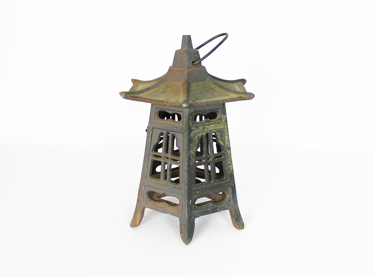 Gacchiri Tsuridoro, Japanese Antique Metal Lantern - YO23010231