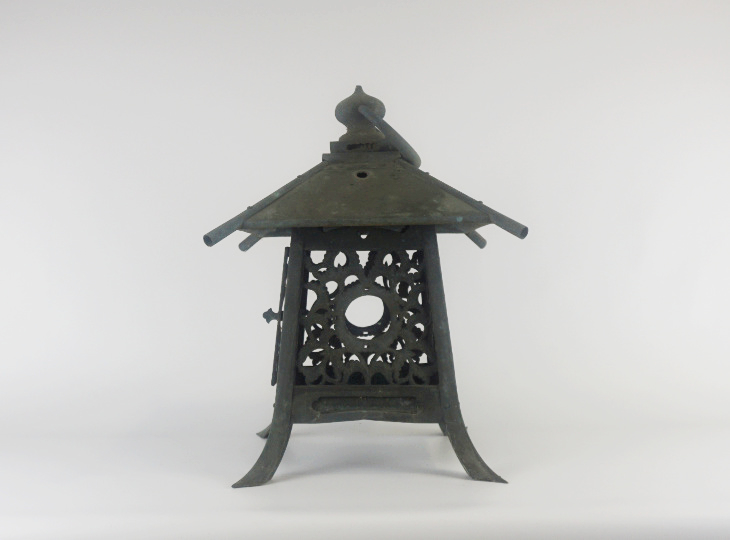 Hi no Maru Tsuridoro, Japanese Antique Metal Lantern - YO23010032