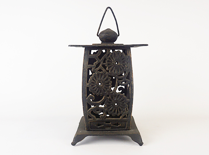 Himawari Tsuridōrō, Japanese Antique Metal Lantern - YO23010091