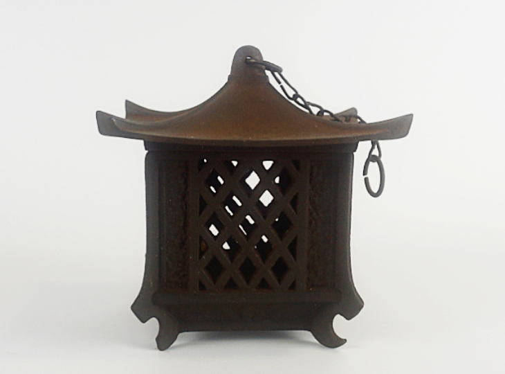 Hishigata Tsuridoro, Japanese Antique Metal Lantern - YO23010033