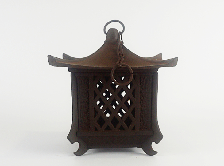 Hishigata Tsuridoro, Japanese Antique Metal Lantern - YO23010033