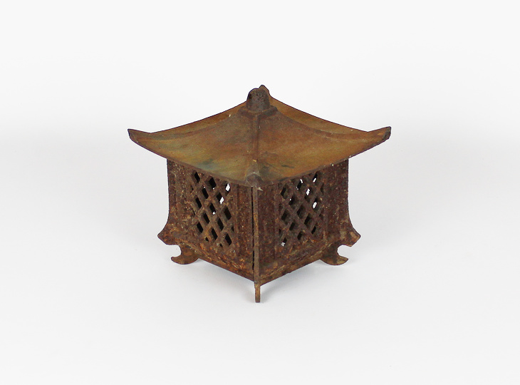 Hishigata Tsuridoro, Japanese Antique Metal Lantern - YO23010221