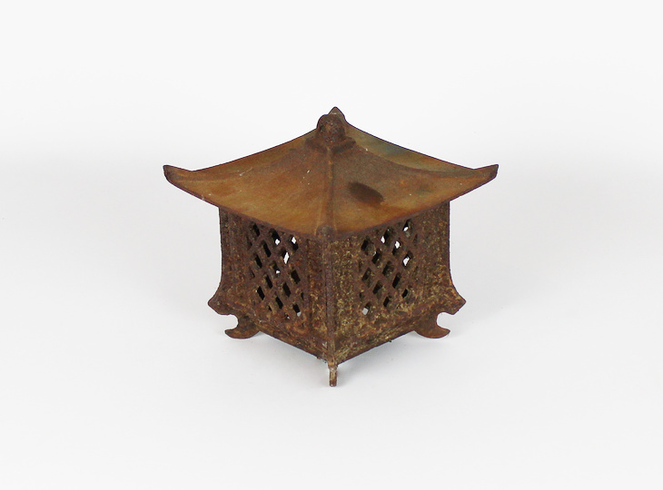 Hishigata Tsuridoro, Japanese Antique Metal Lantern - YO23010221