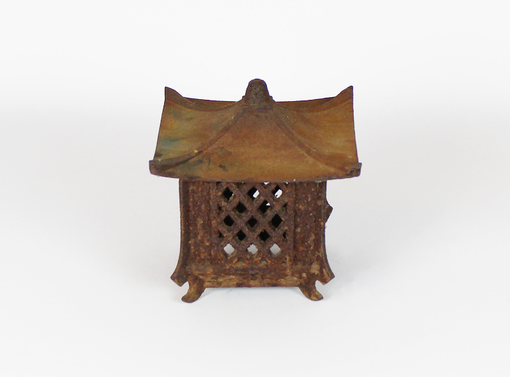 Hishigata Tsuridoro, Japanese Antique Metal Lantern - YO23010221