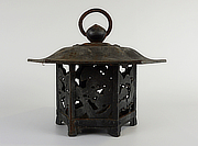 Inakafū Tsuridōrō, Japanese Antique Metal Lantern - YO23010025
