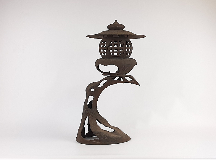 Japanese Antique Metal Lantern, Karekidoro - YO23010022