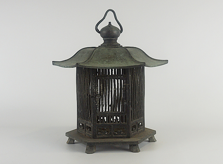 Kaidori Tsuridōrō, Japanese Antique Metal Lantern - YO23010047
