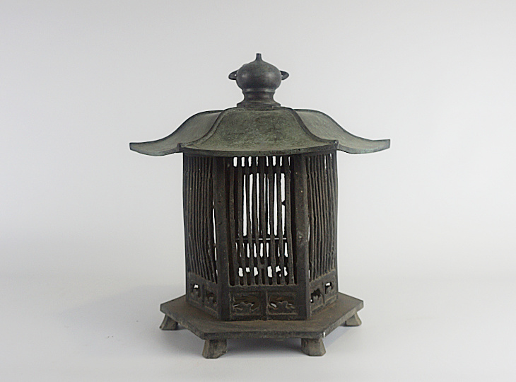 Kaidori Tsuridōrō, Japanese Antique Metal Lantern - YO23010047