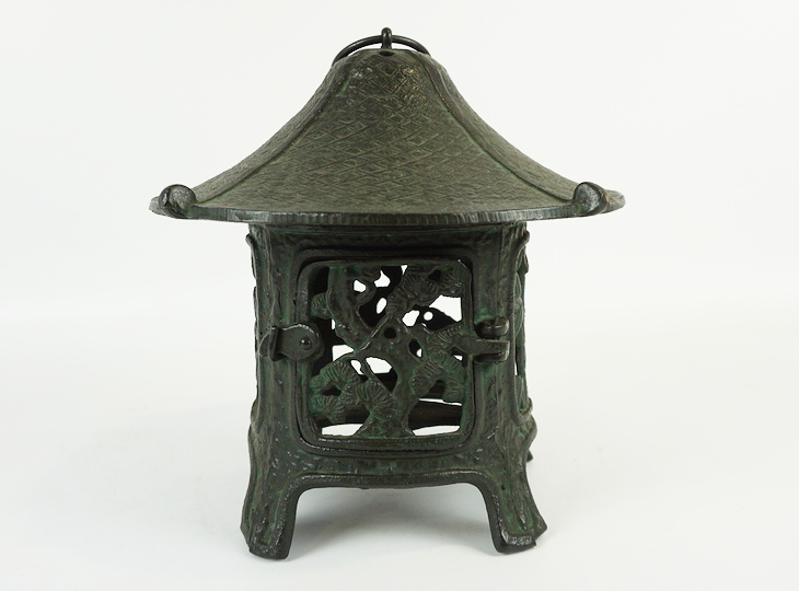 Kinoko Tsuridōrō, Japanese Antique Metal Lantern - YO23010156