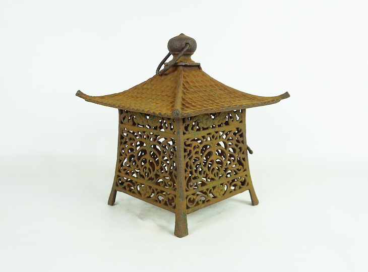Kokoro Tsuridoro, Japanese Antique Metal Lantern - YO23010201