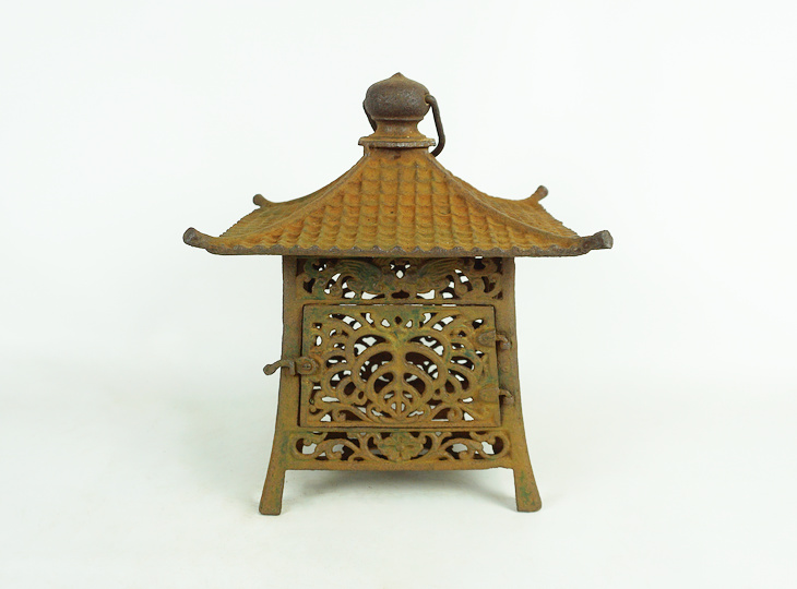 Kokoro Tsuridoro, Japanese Antique Metal Lantern - YO23010201