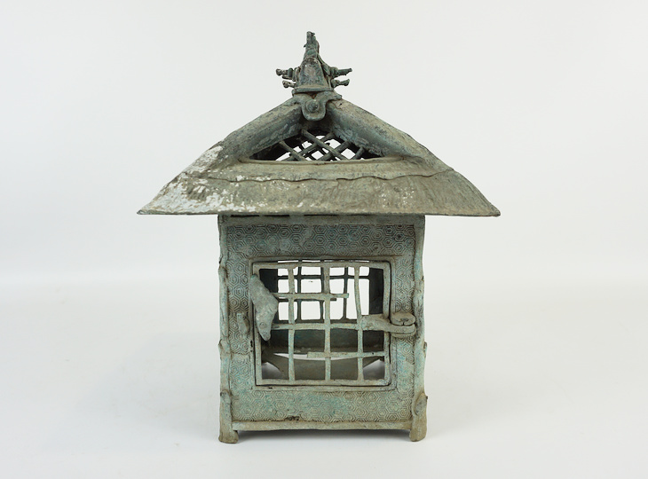 Koya Tsuridōrō, Japanese Antique Metal Lantern - YO23010153