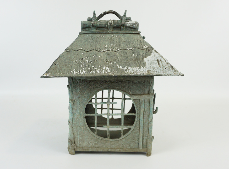 Koya Tsuridōrō, Japanese Antique Metal Lantern - YO23010153
