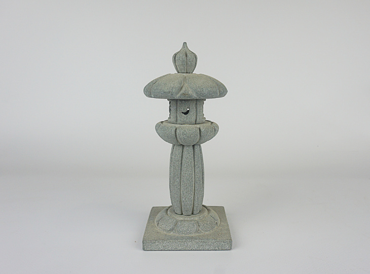 Maru Edo Gata Ishidōrō, Granite Miniature Lantern - YO23020015