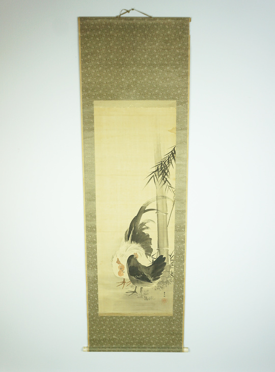 Niwatori Kakejiku, Authentic Japanese Scroll - YO23010213