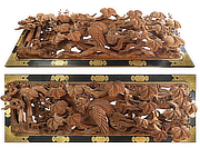 Buy Ranma Fushichō, Antique Japanese Wood Carving Panel for sale - YO23010129