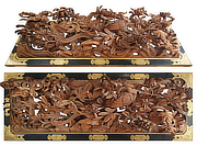 Buy Ranma Suzaku, Antique Japanese Wood Carving Panel for sale - YO23010130