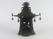 Ryū no Uroko Tsuridōrō, Japanese Antique Metal Lantern - YO23010046