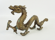 Buy Ryu no Zo, Japanese Antique Copper Dragon Statue Ornament for sale - YO23010162