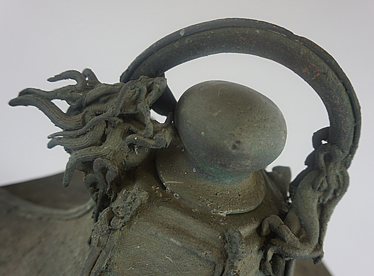 Ryū Tsuridōrō, Japanese Antique Metal Lantern - YO23010049