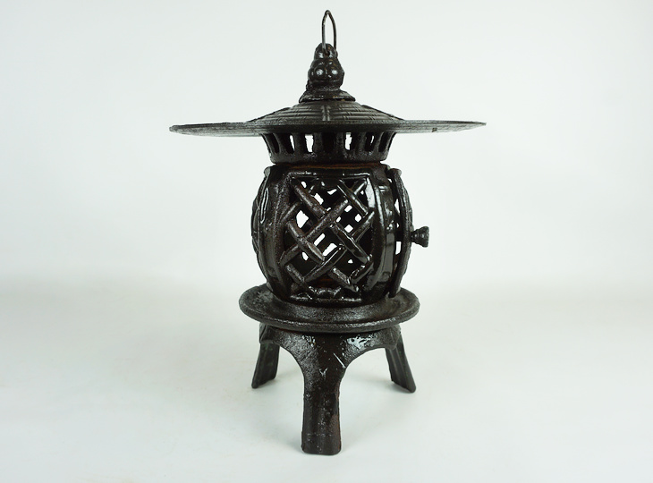 Sankyaku Tsuridoro, Japanese Antique Metal Lantern - YO23010184