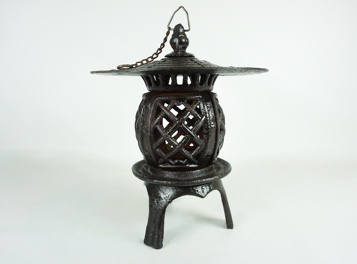 Sankyaku Tsuridoro, Japanese Antique Metal Lantern - YO23010184