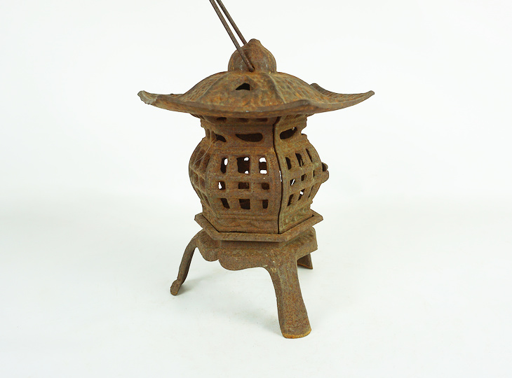 Sankyaku Tsuridoro, Japanese Antique Metal Lantern - YO23010186