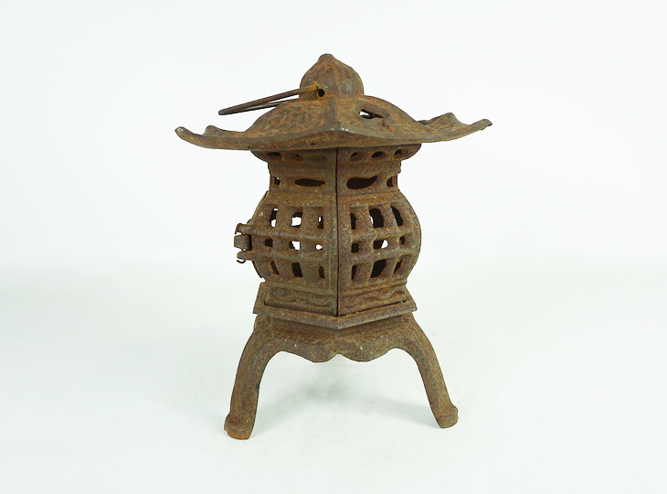 Sankyaku Tsuridoro, Japanese Antique Metal Lantern - YO23010186
