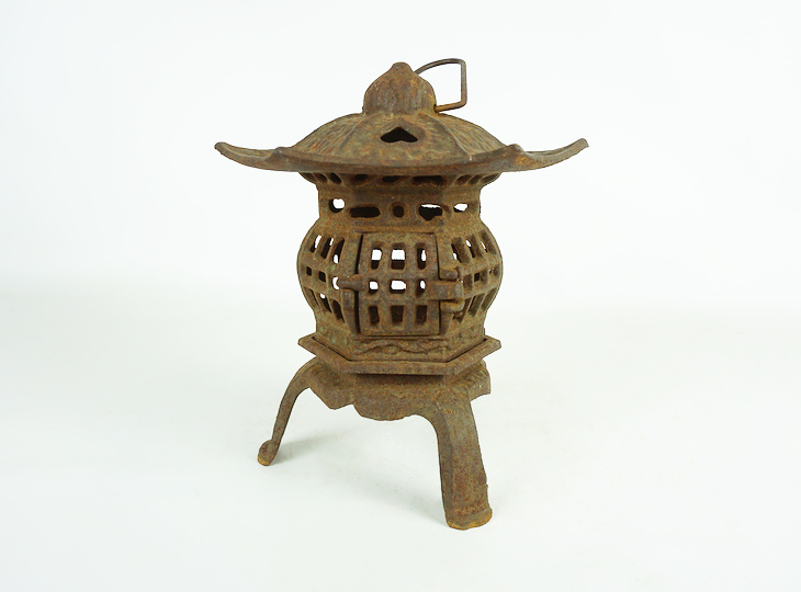 Sankyaku Tsuridoro, Japanese Antique Metal Lantern - YO23010186