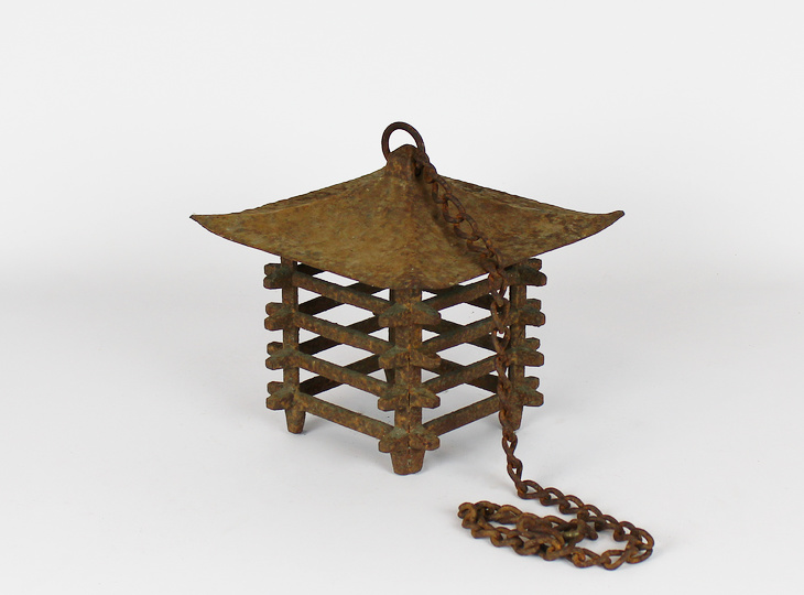 Suihei Tsuridoro, Japanese Antique Metal Lantern - YO23010226