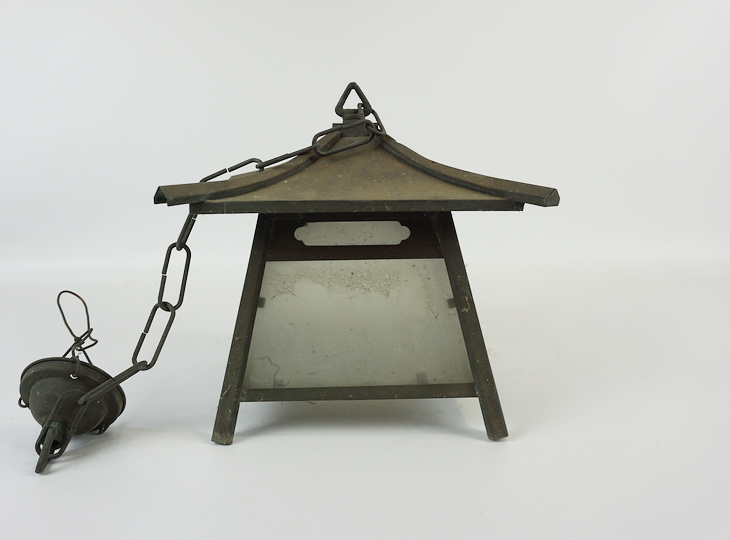 Suzu Tsuridoro, Japanese Antique Metal Lantern - YO23010150