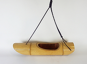 Takesei Kabin, Vintage Ikebana Bamboo Vase with Hang System - YO23010090