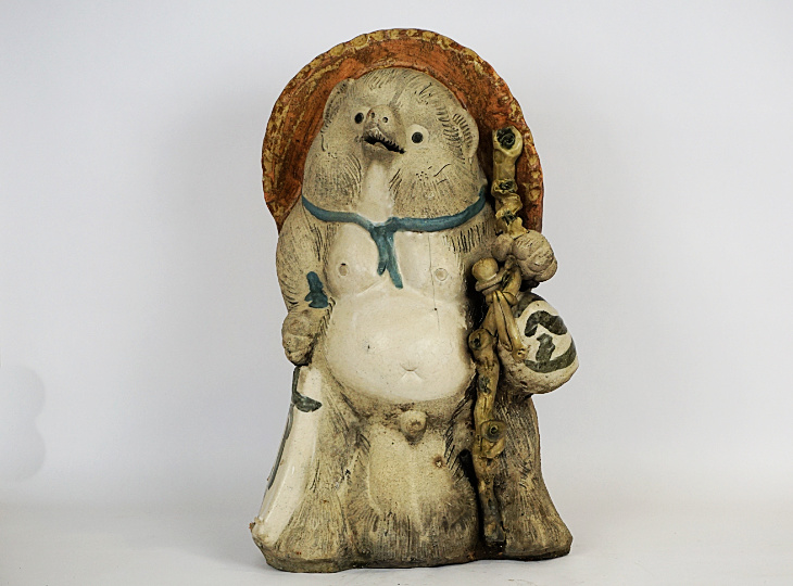 Tanuki, Japanese Ceramic Statue - YO23010067