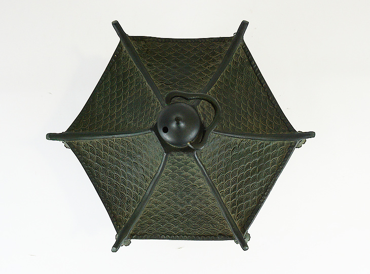 Tsutakazura Tsuridoro, Japanese Antique Metal Lantern - YO23010124