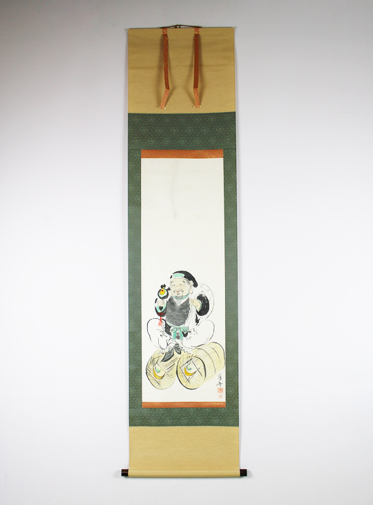 Daikokuten Kakejiku, Authentieke Japanse Scroll - YO23010320