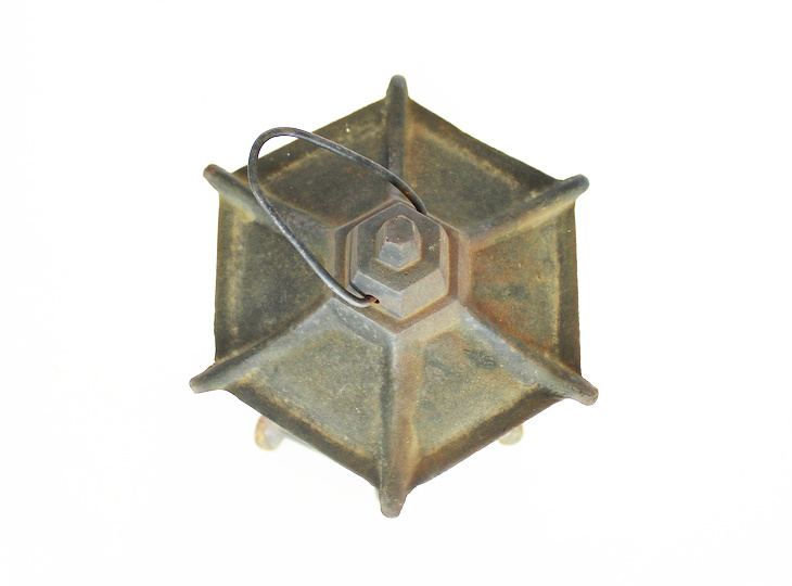 Gacchiri Tsuridoro, Japanse Antieke Metalen Lantaarn - YO23010231