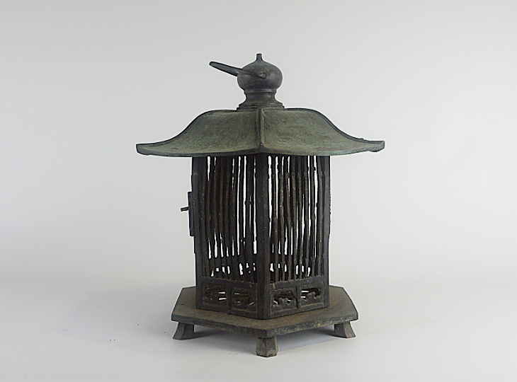 Kaidori Tsuridoro, Japanse Antieke Metalen Lantaarn - YO23010047