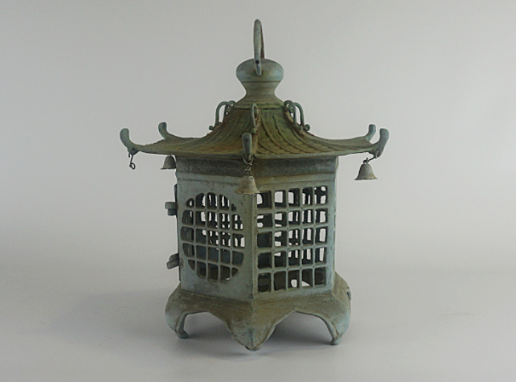 Koshi Tsuridōrō, Japanse Antieke Metalen Lantaarn - YO23010041